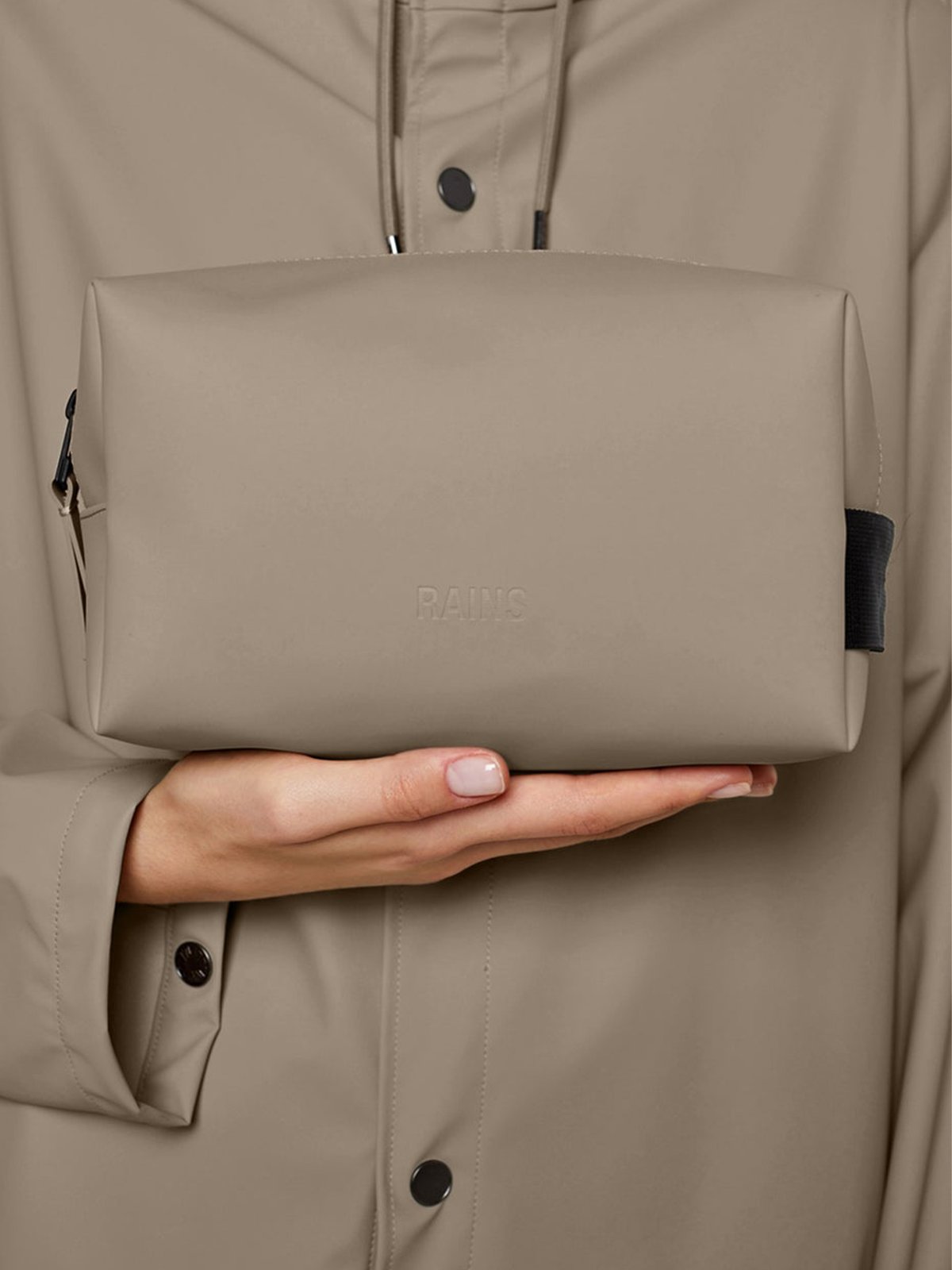 Rains Wash Bag Small Taupe