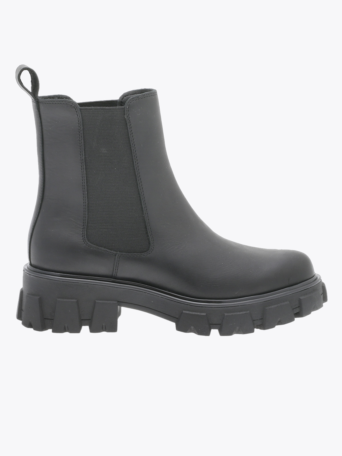 Roberto Rosso Leather Combat Chelsea Svart