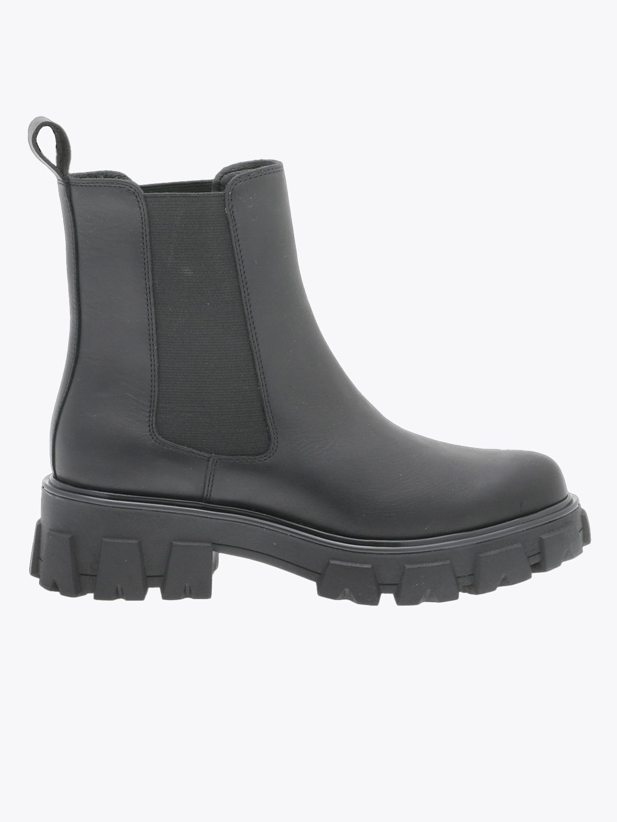 Roberto Rosso Leather Combat Chelsea Svart