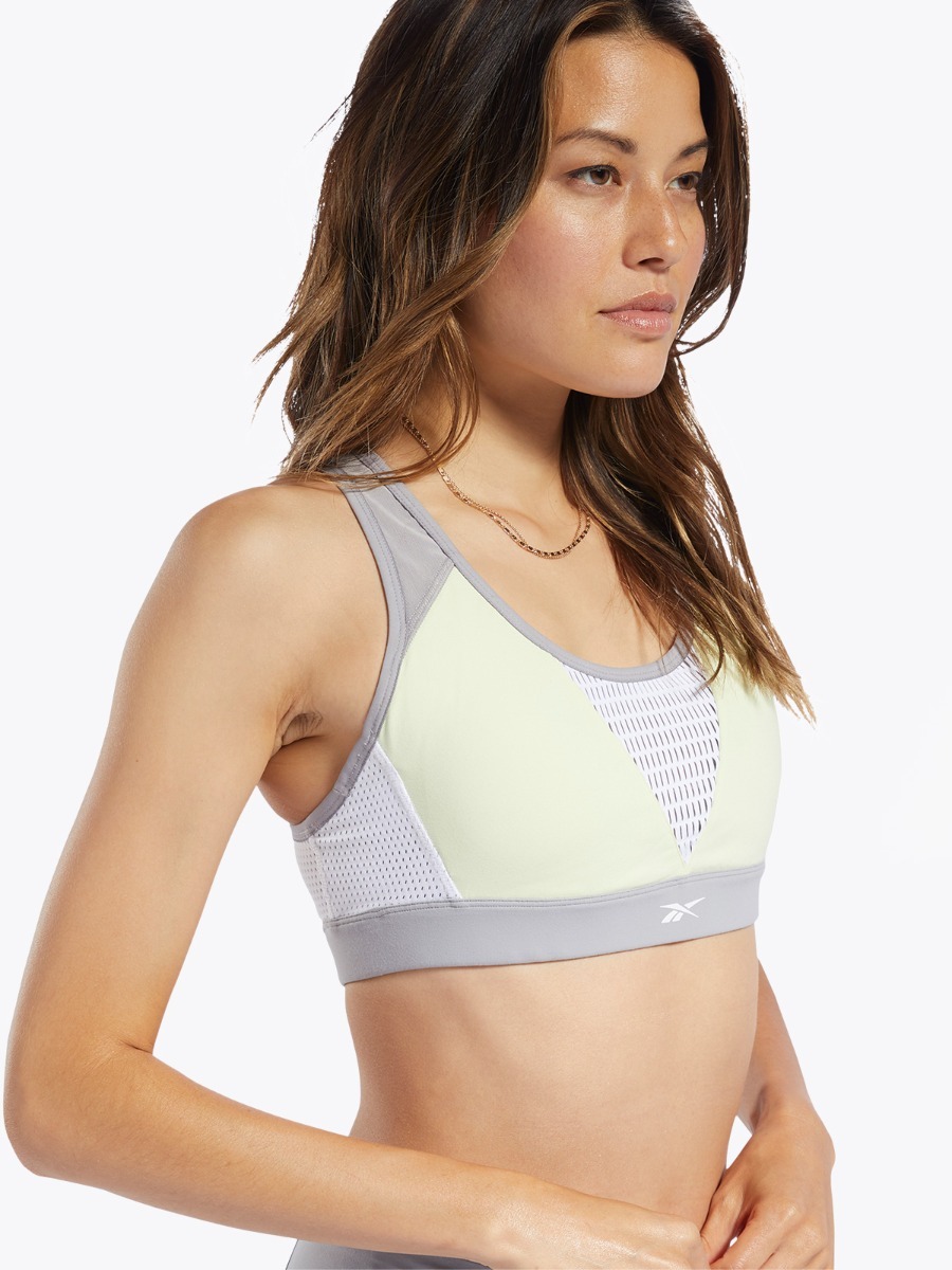 Reebok TS Hero CB Racer Bra Lemon Glow