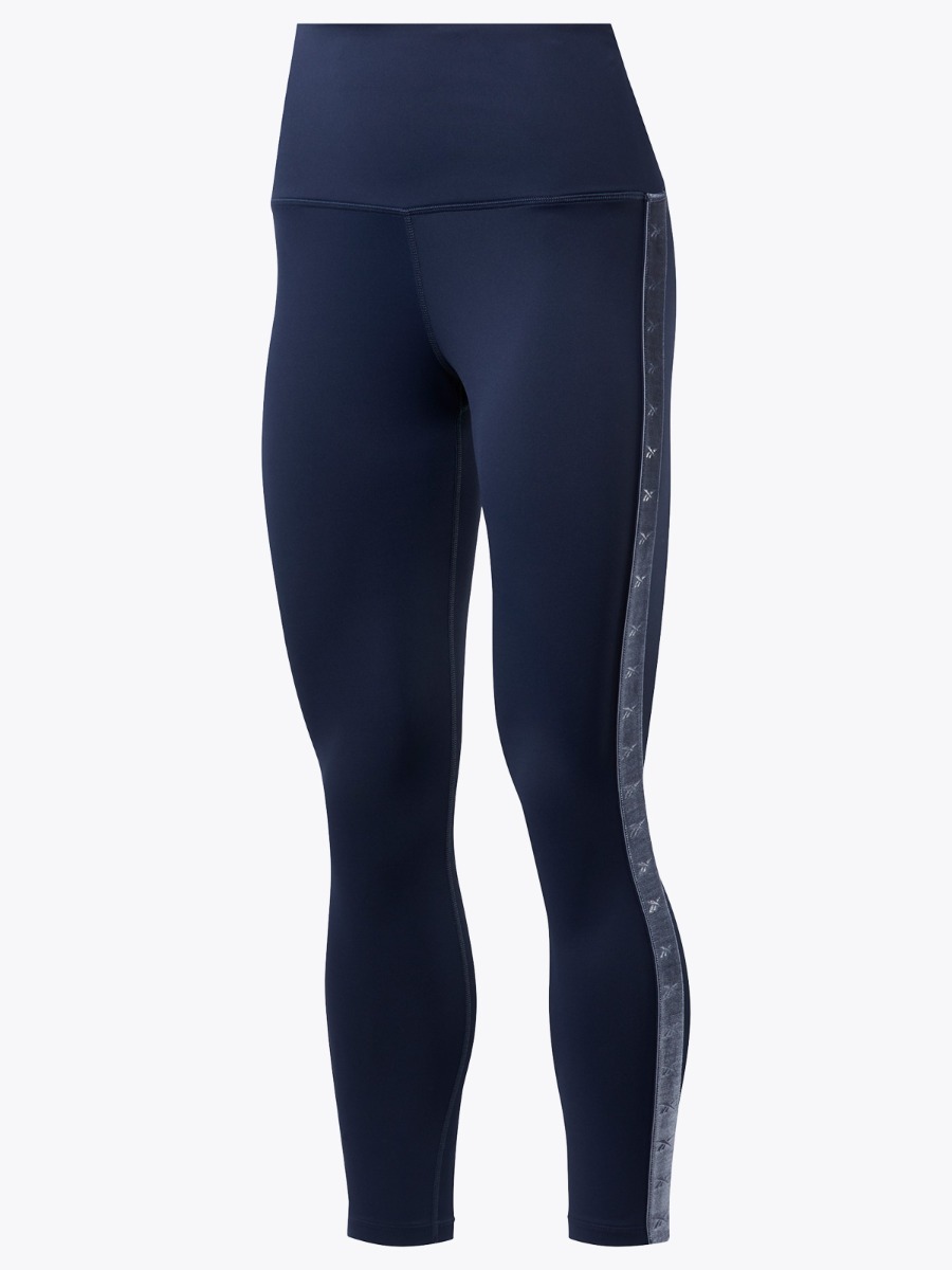 Reebok Velour Tape Tights Vector Navy