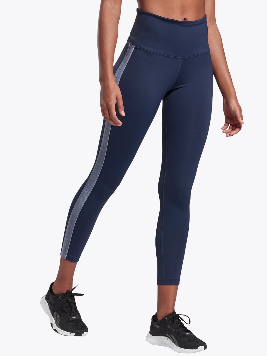 Reebok Velour Tape Tights Vector Navy