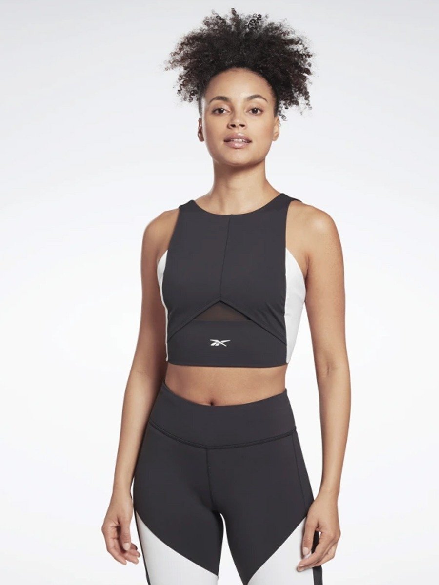 Reebok Colorblock Crop Black