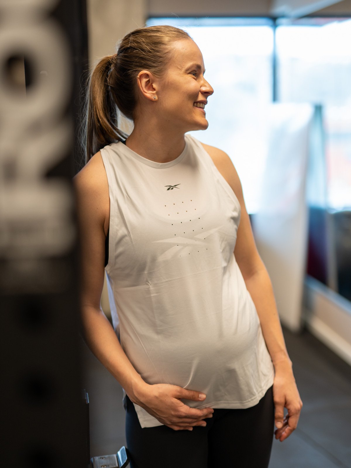 Reebok UBF Perforated Tank True Grey