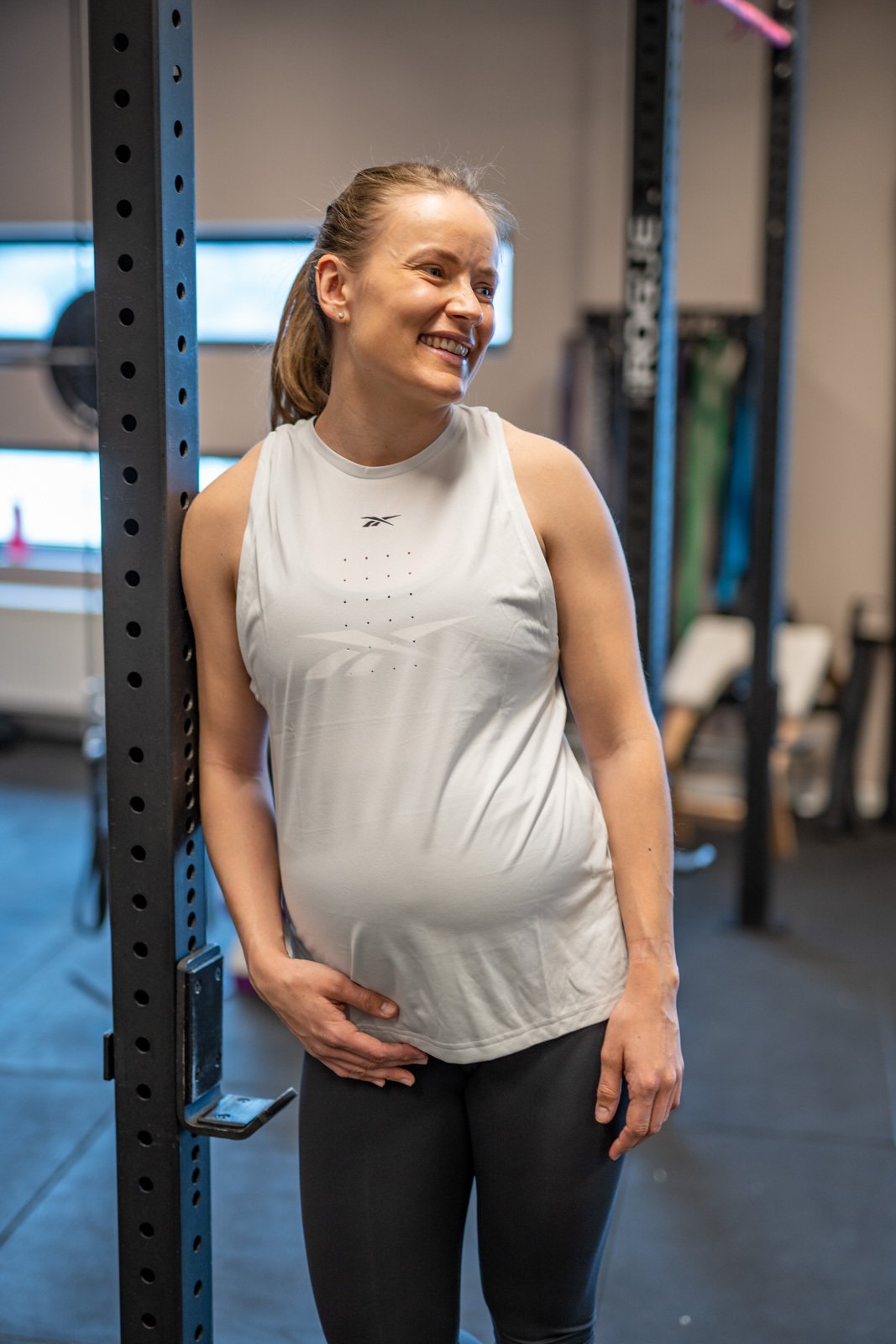 Reebok UBF Perforated Tank True Grey