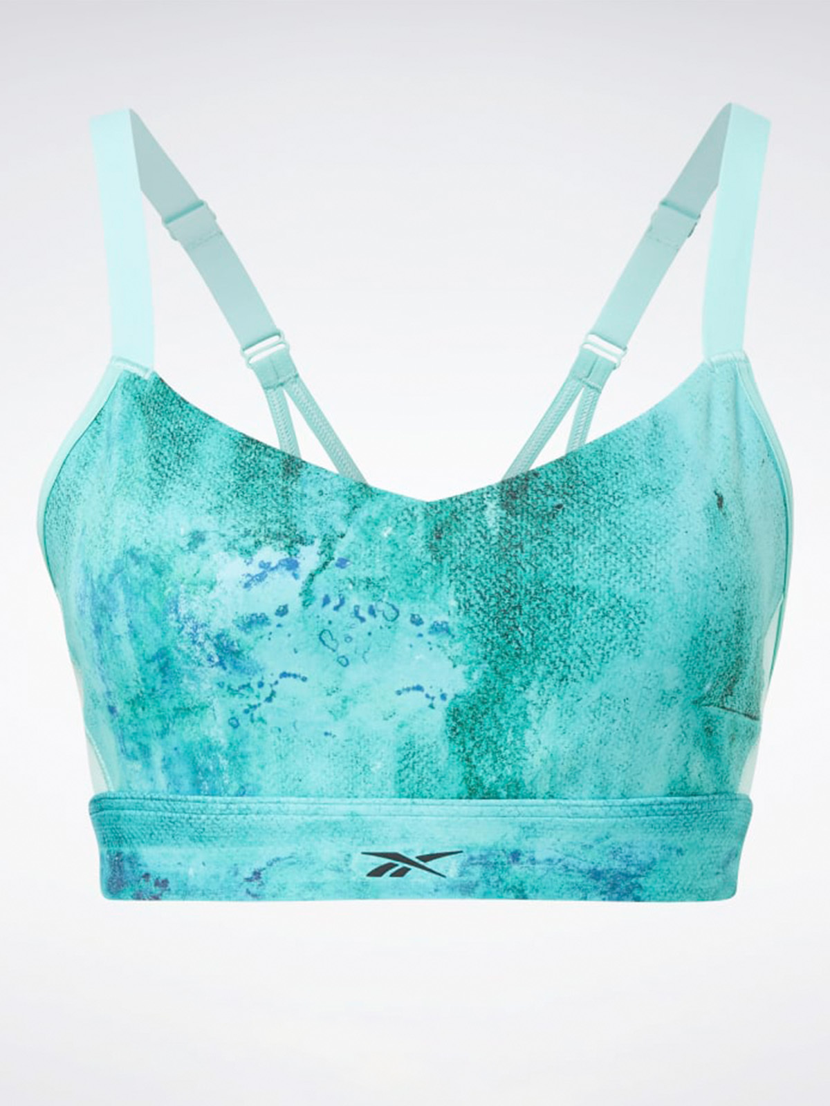 Reebok Lux Strappy Bra Pixel Mint