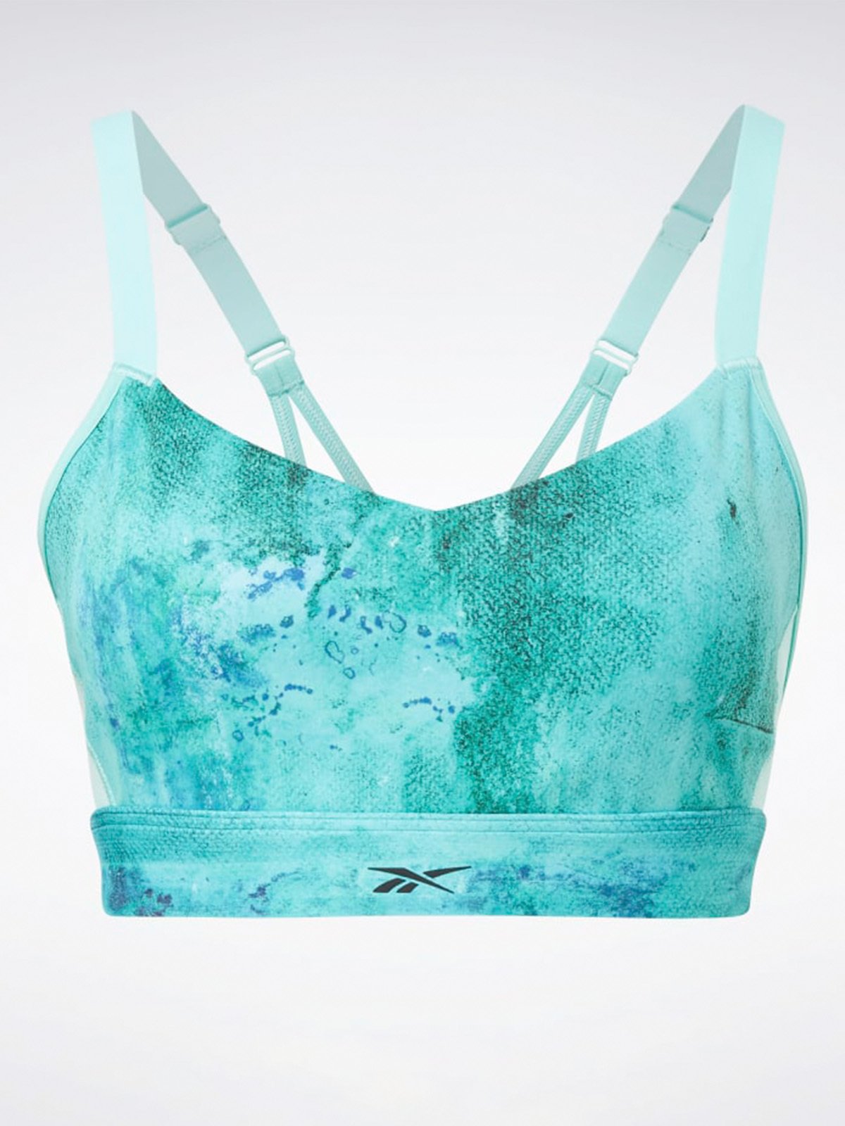 Reebok Lux Strappy Bra Pixel Mint