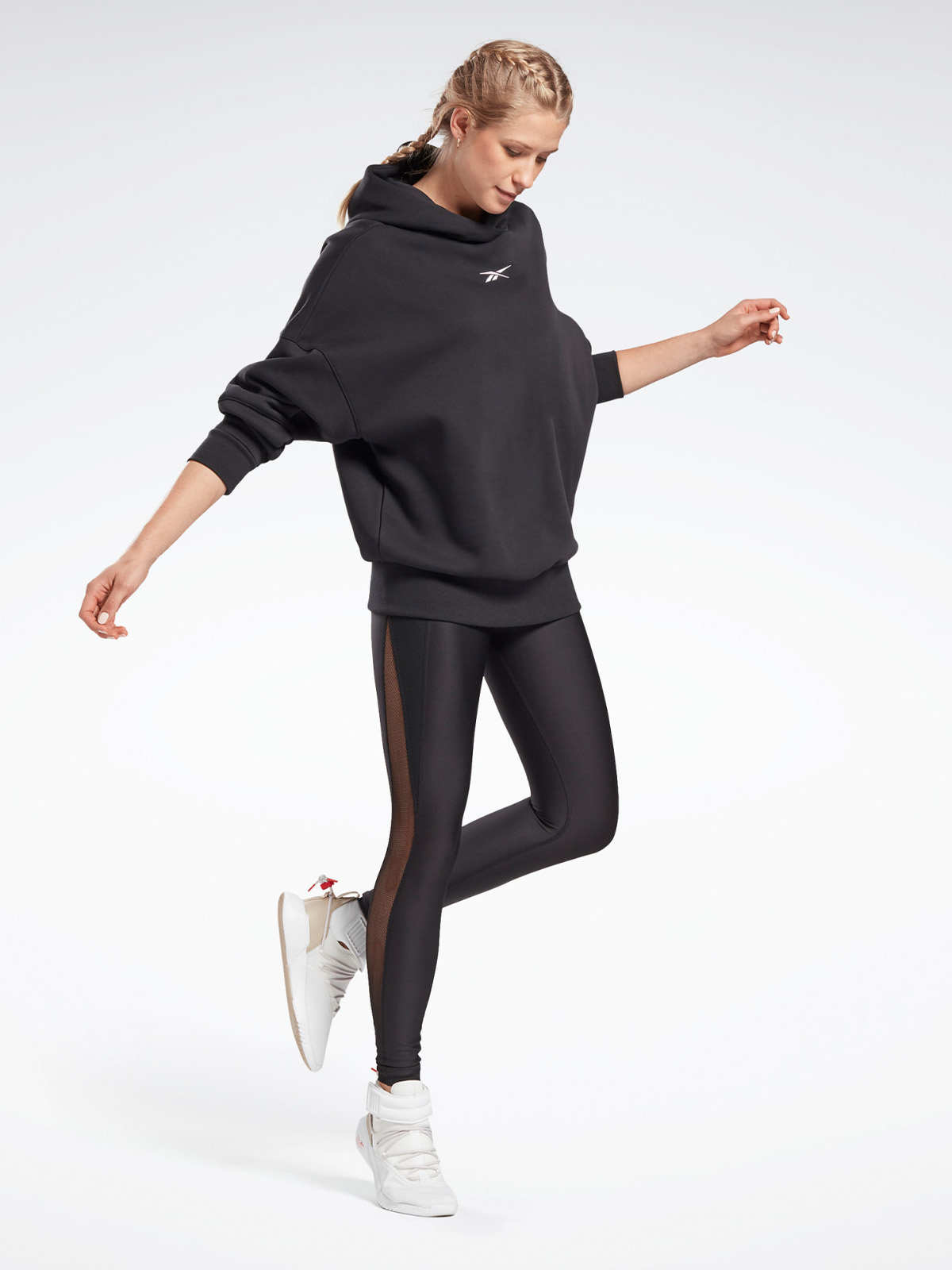 Reebok Retro Oversized Hoodie Black