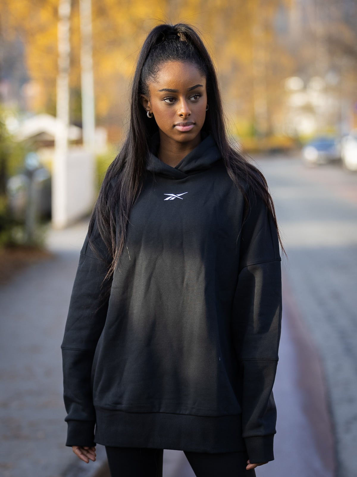 Reebok Retro Oversized Hoodie Black