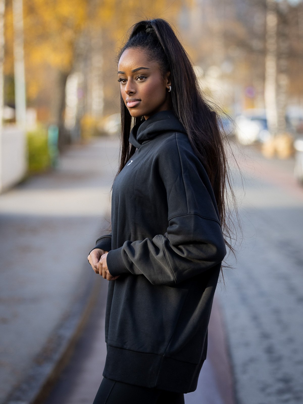 Reebok Retro Oversized Hoodie Black