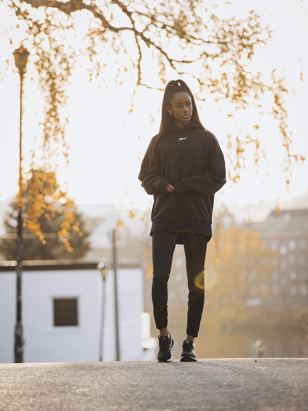 Reebok Retro Oversized Hoodie Black