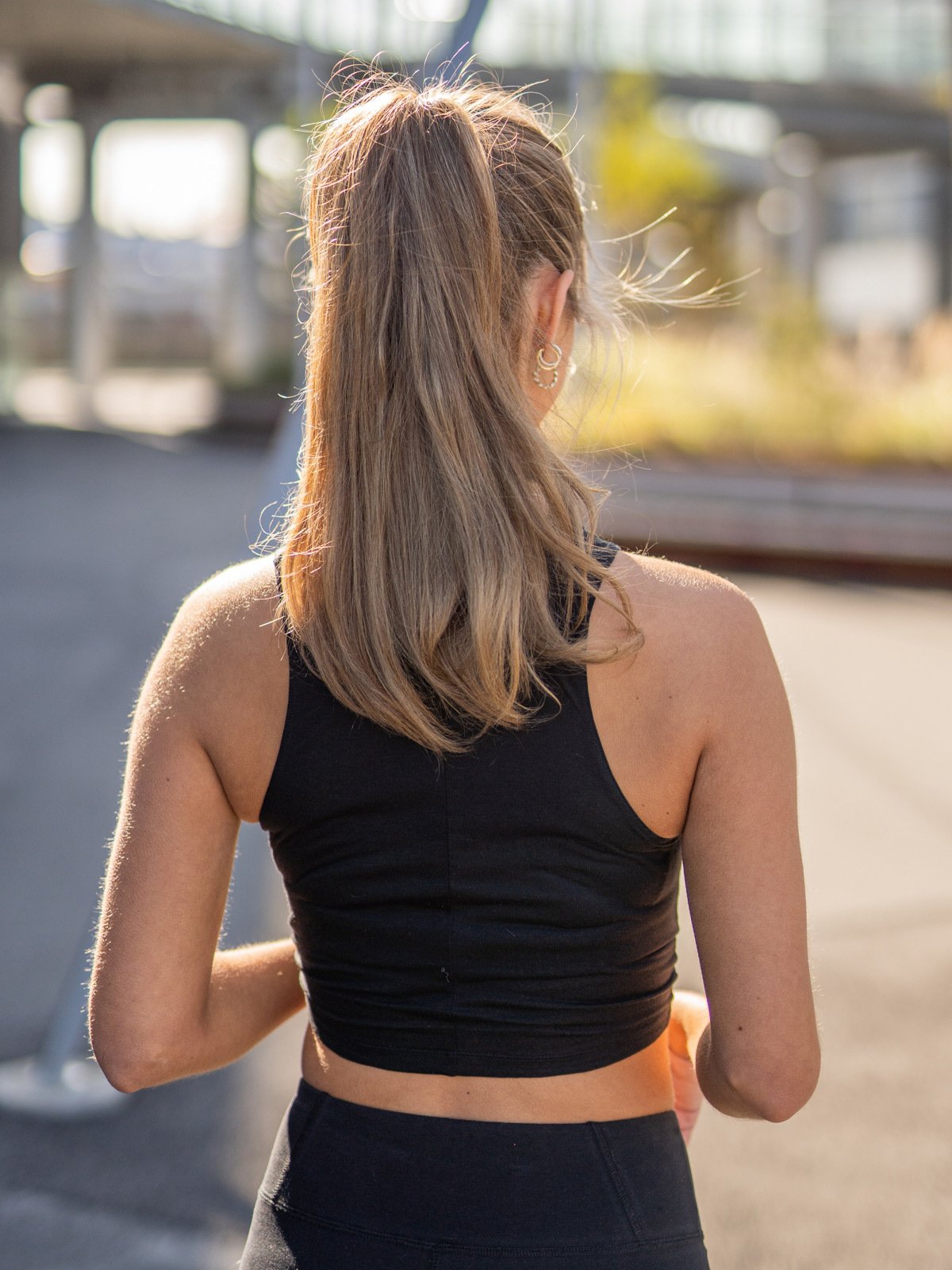 Reebok Gathered Solid Tank Black