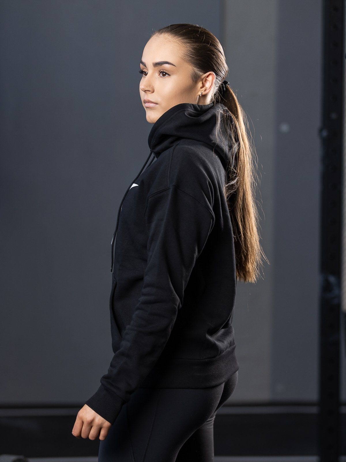 Reebok Training Essential Vector Hoodie Black / Atomic Pink