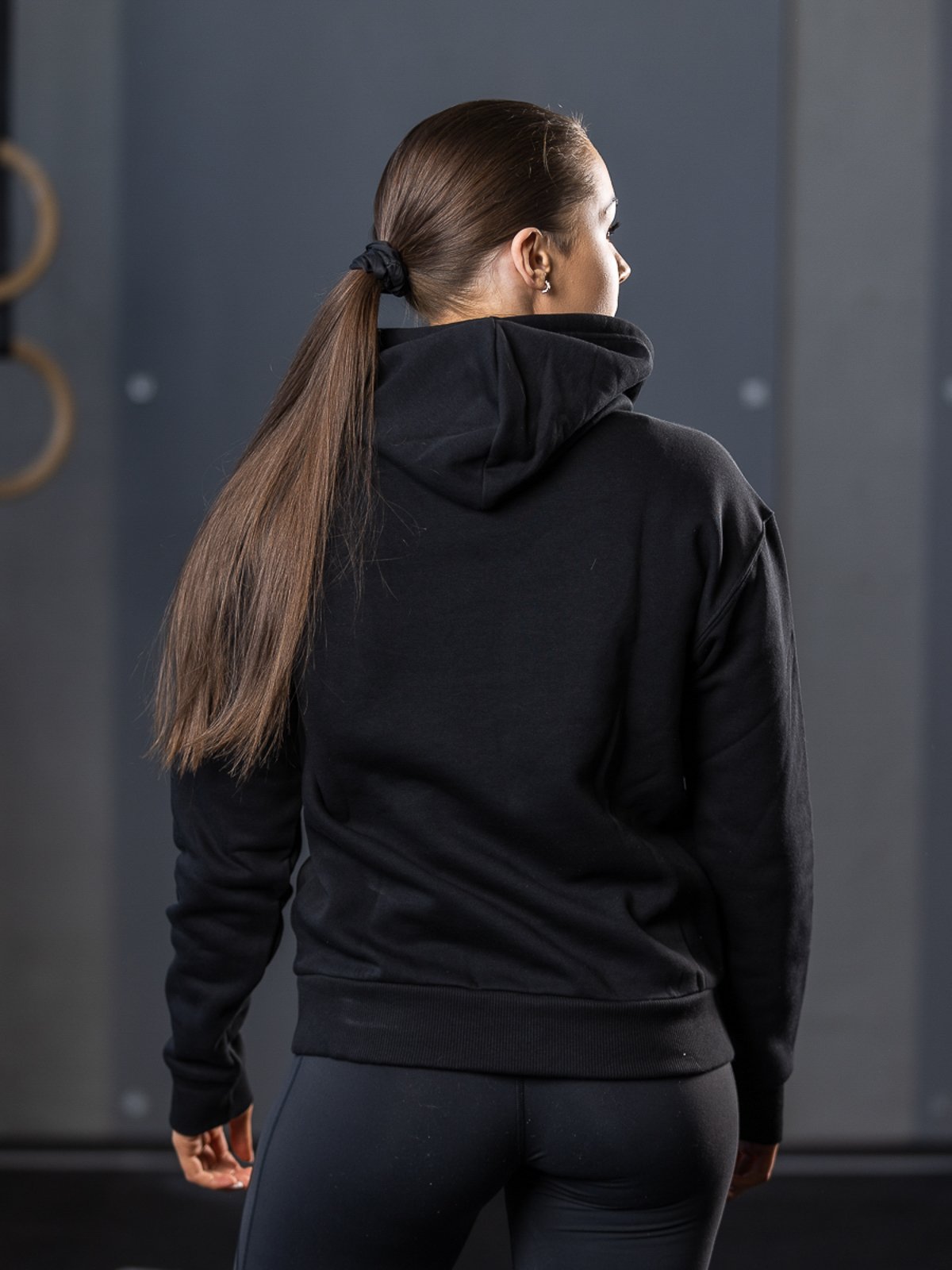 Reebok Training Essential Vector Hoodie Black / Atomic Pink