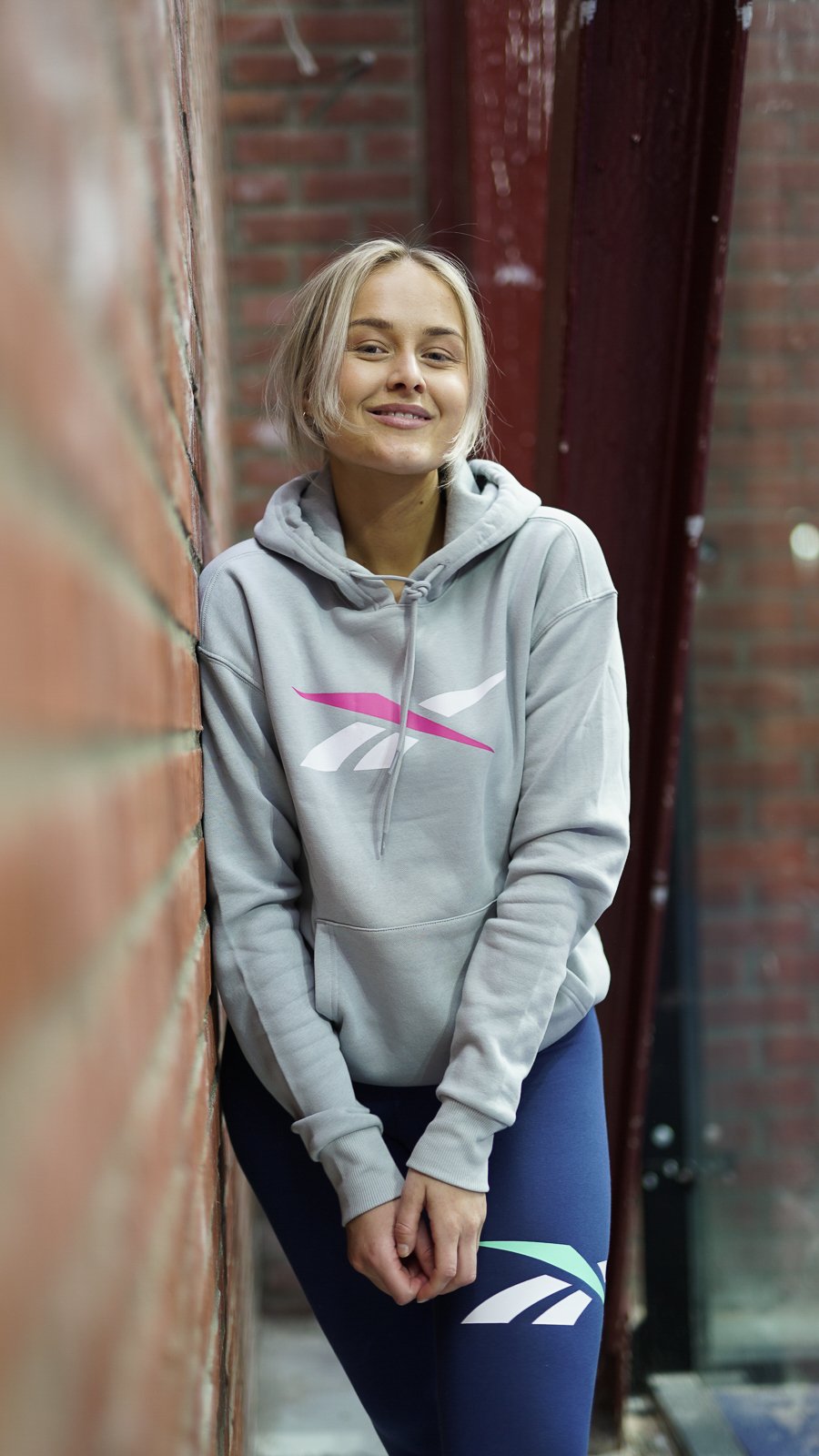 Reebok Training Essential Vector Hoodie Pure Grey