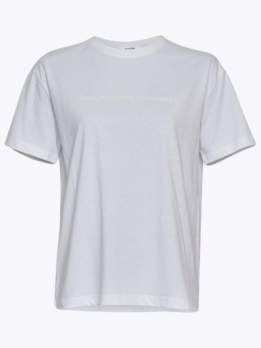 MSCH Copenhagen Liv Organic Logo Tee White