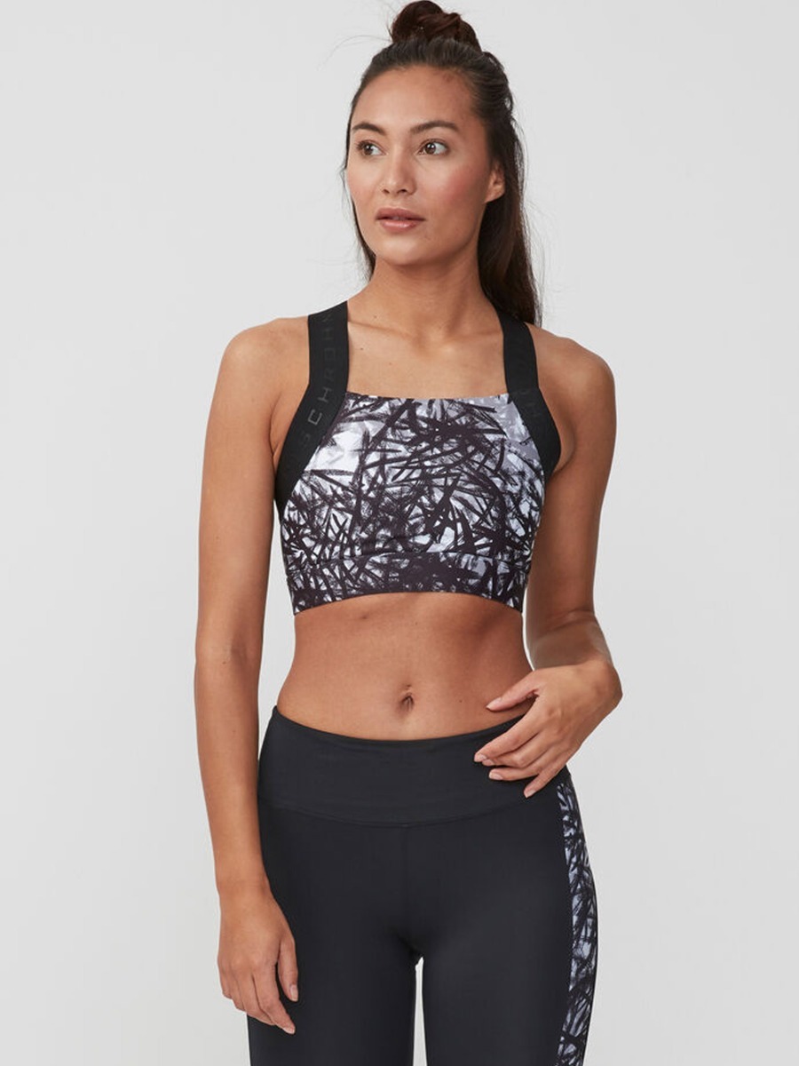 Röhnisch Kay Printed Sportsbra Sketch Grey