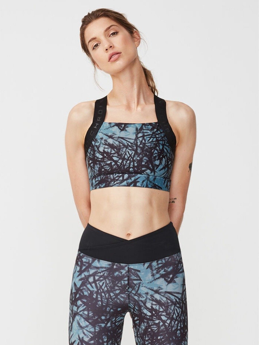 Röhnisch Kay Printed Sportsbra Sketch Green