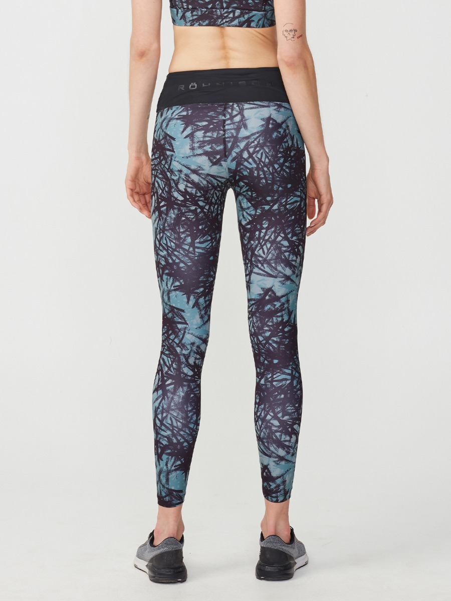 Röhnisch Flattering Wrap Tights Sketch Green