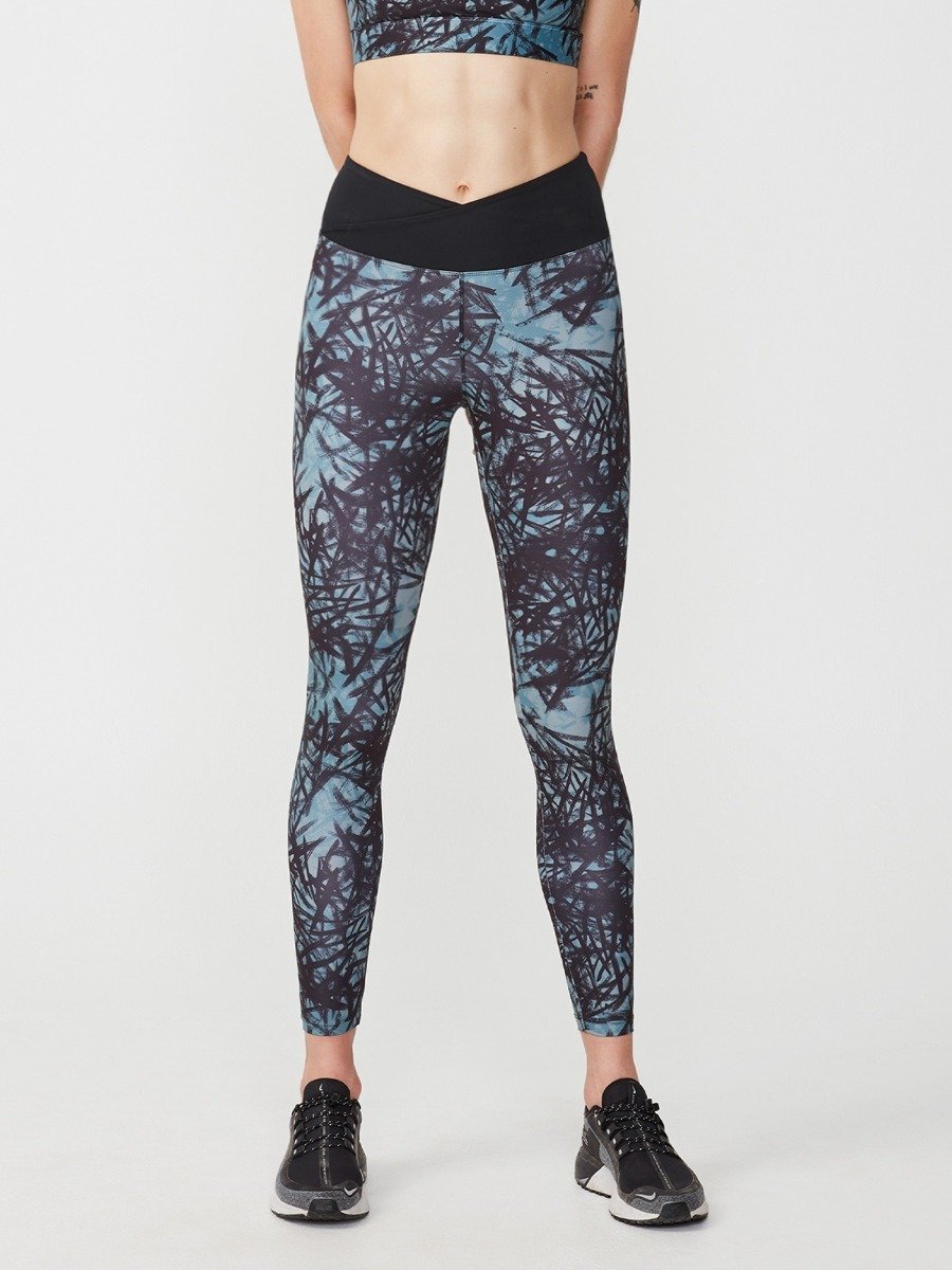 Röhnisch Flattering Wrap Tights Sketch Green