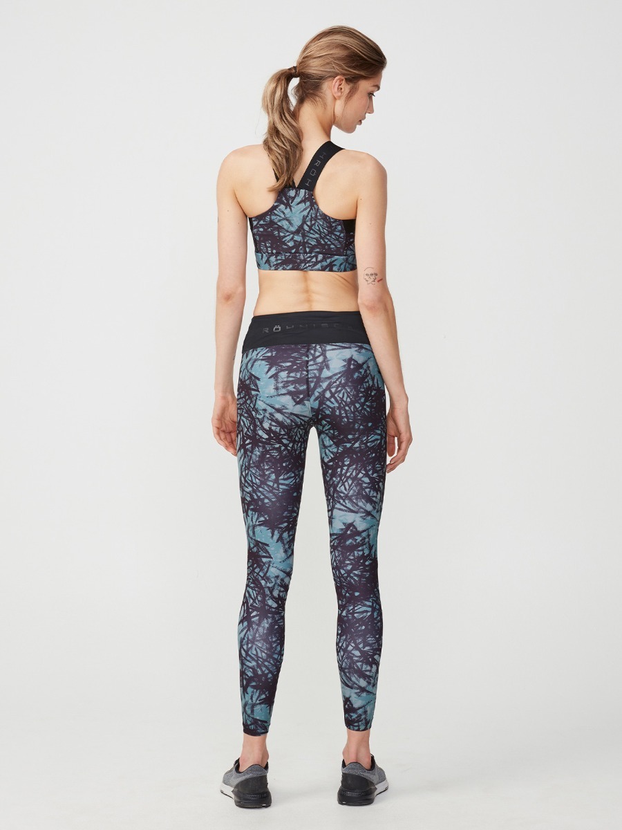 Röhnisch Flattering Wrap Tights Sketch Green