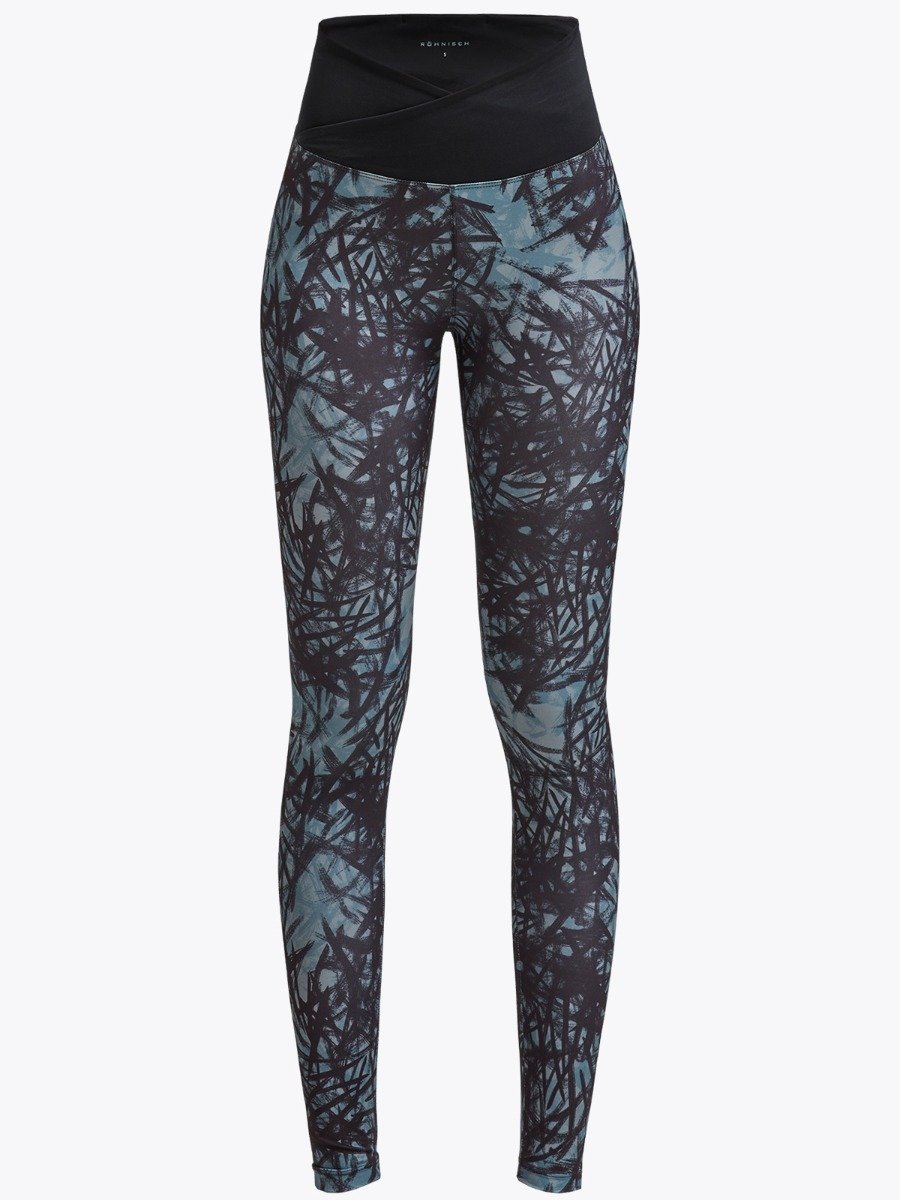 Röhnisch Flattering Wrap Tights Sketch Green