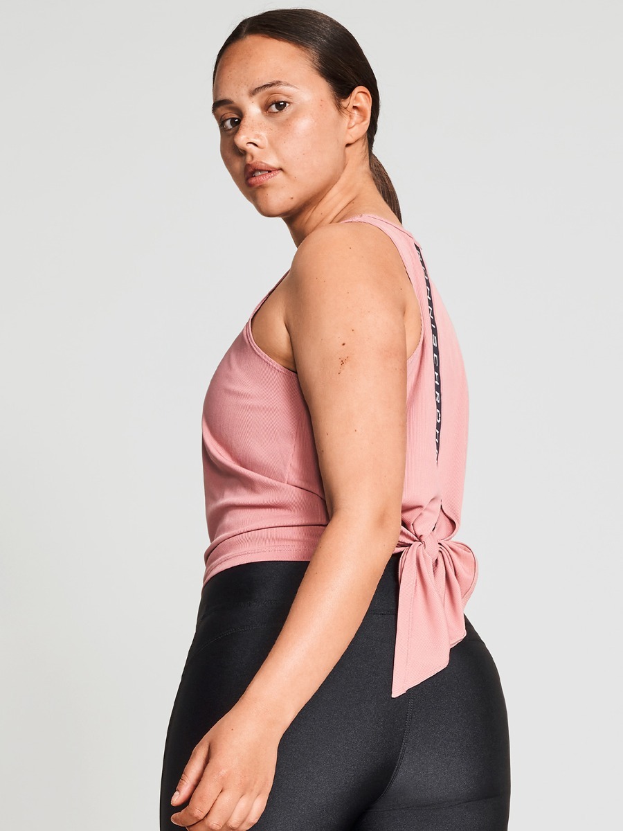 Röhnisch Logo Ribbed Singlet Old Rose