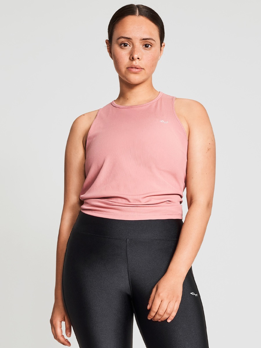 Röhnisch Logo Ribbed Singlet Old Rose