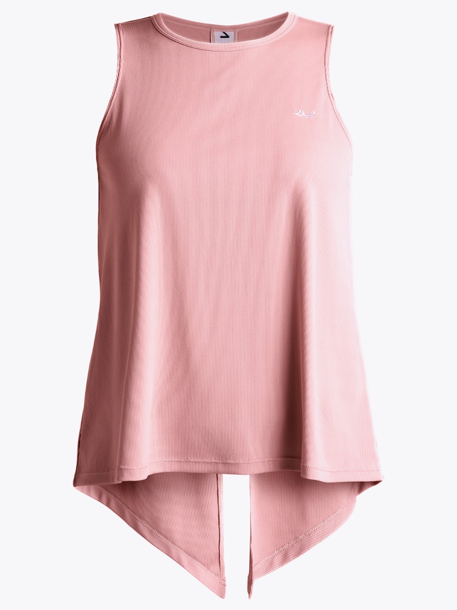 Röhnisch Logo Ribbed Singlet Old Rose