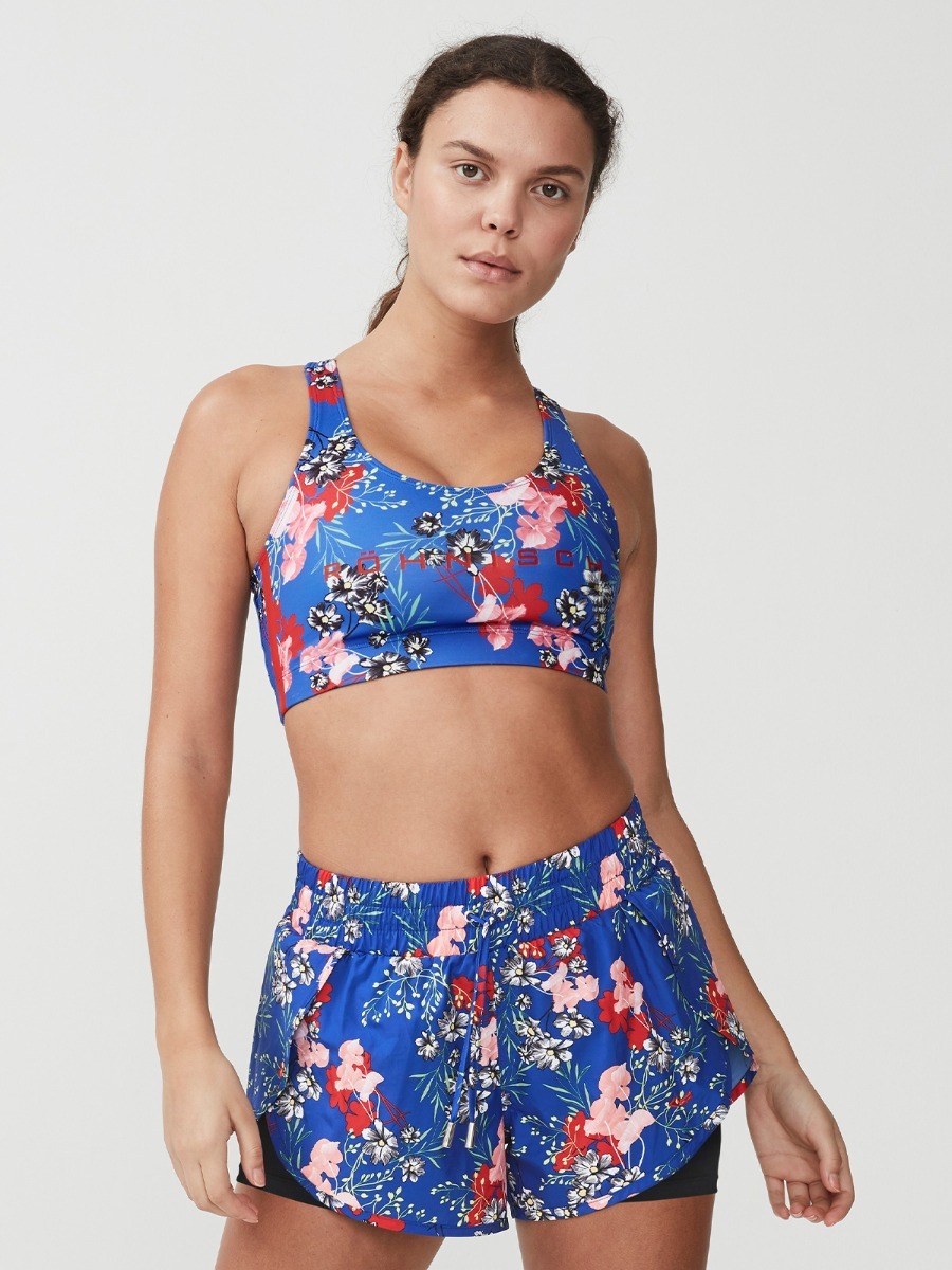 Röhnisch Stripe Sports Bra Hermosa Blue