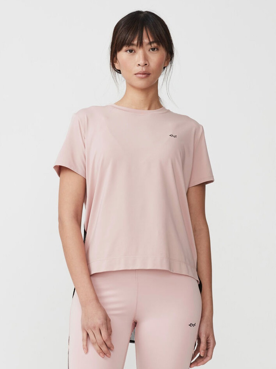 Röhnisch Mesh Back Tee Pale Pink