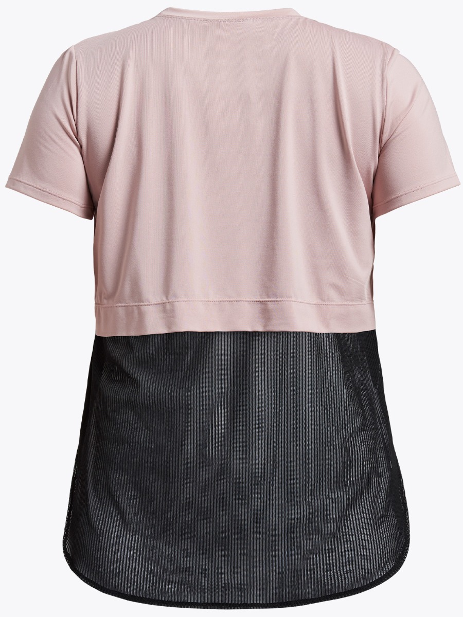 Röhnisch Mesh Back Tee Pale Pink