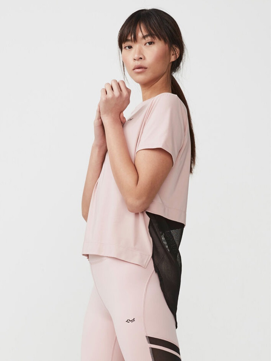 Röhnisch Mesh Back Tee Pale Pink