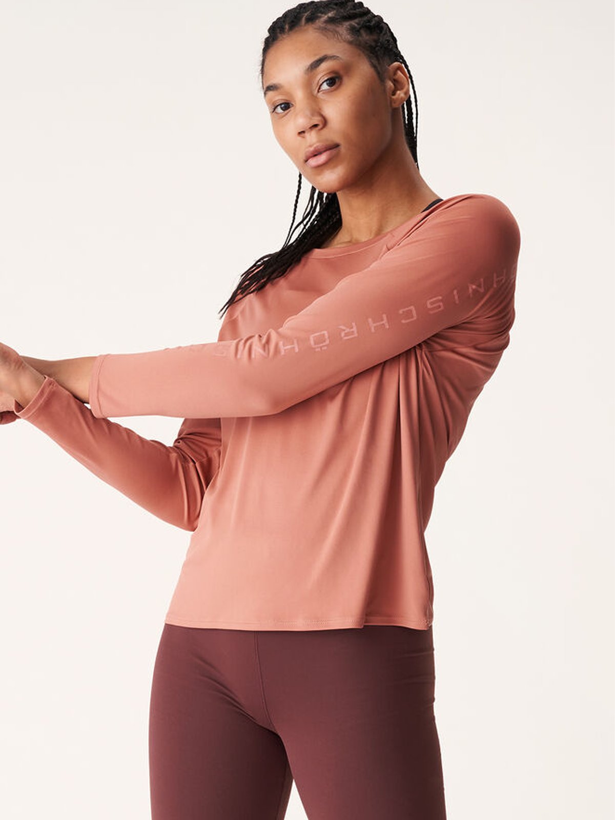 Röhnisch Active Logo Long Sleeve Copper brown