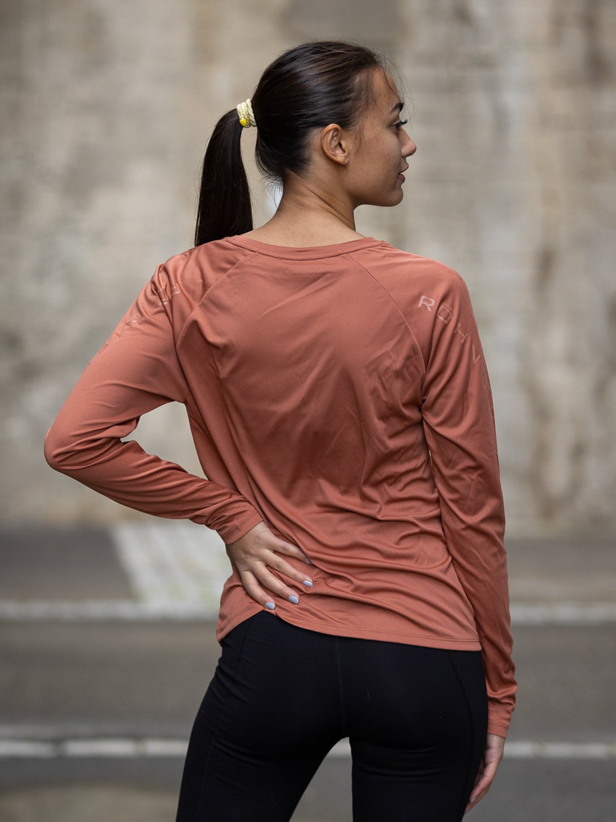 Röhnisch Active Logo Long Sleeve Copper brown