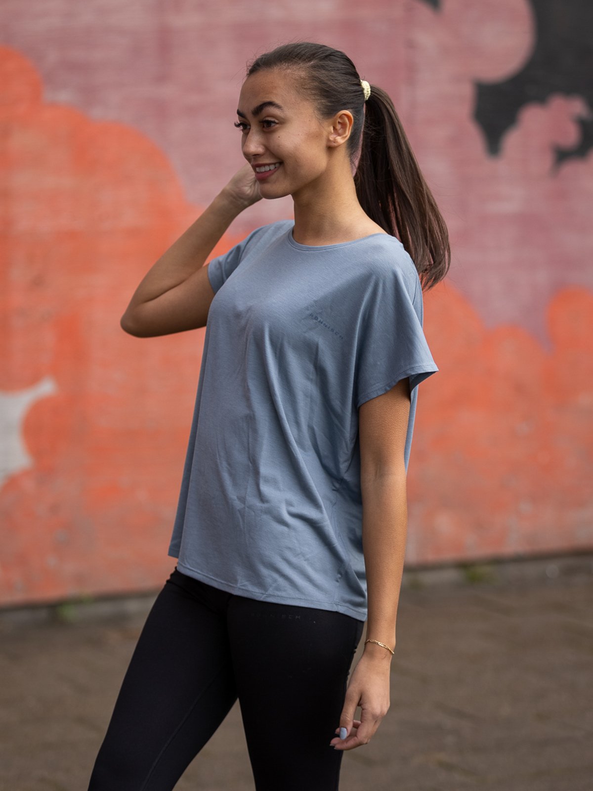 Röhnisch Split Back Tee Citadel