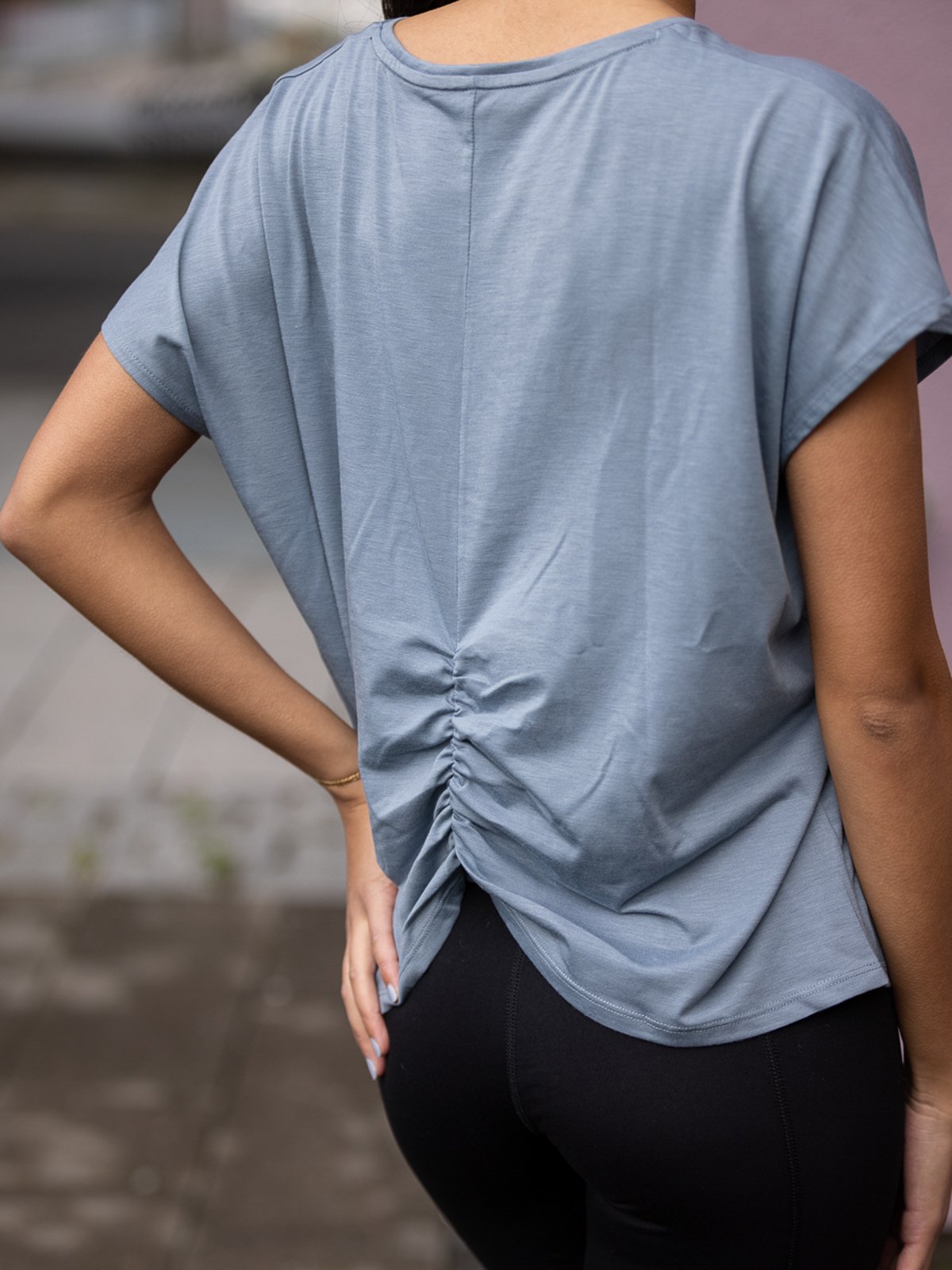 Röhnisch Split Back Tee Citadel