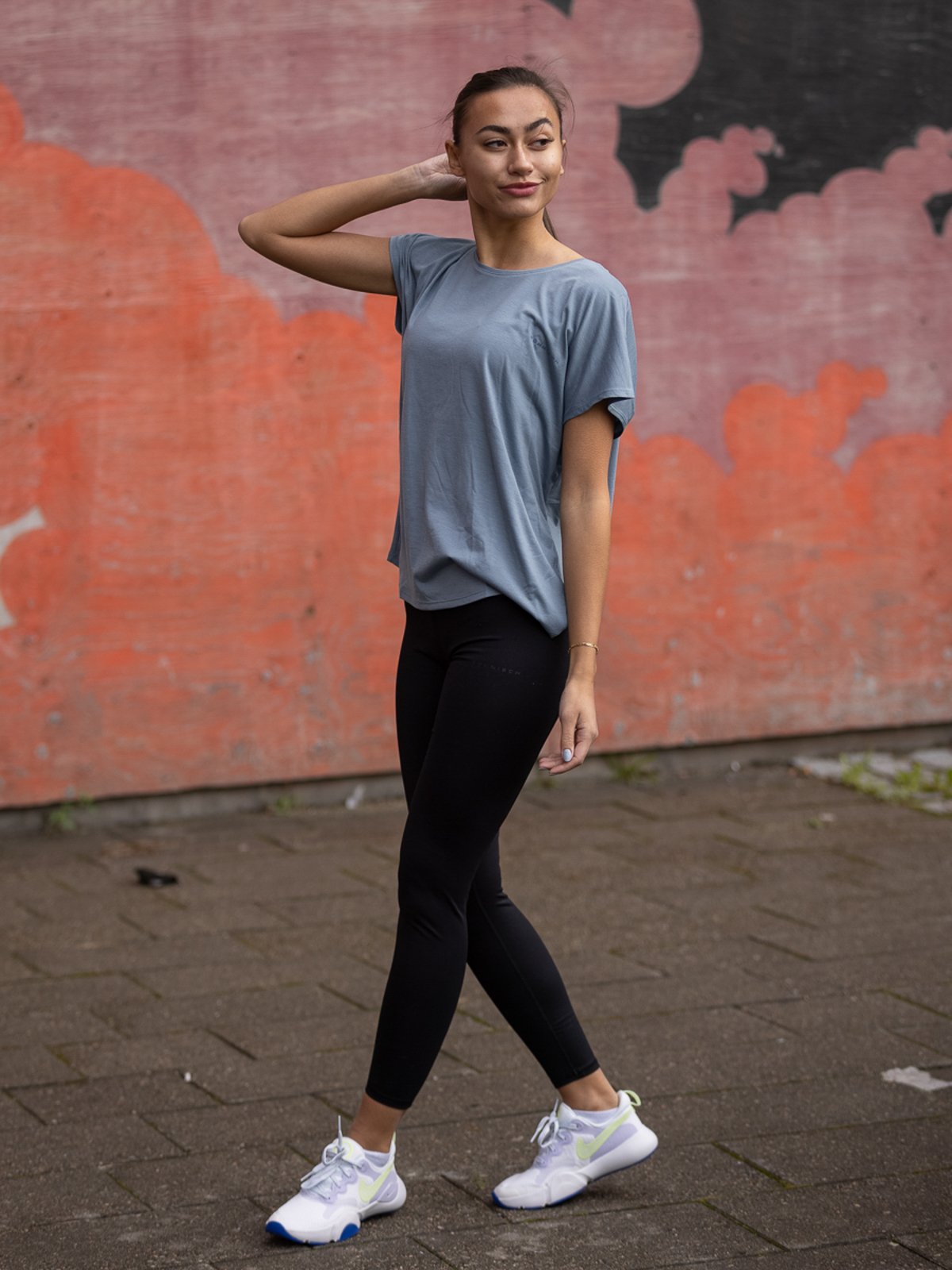 Röhnisch Split Back Tee Citadel