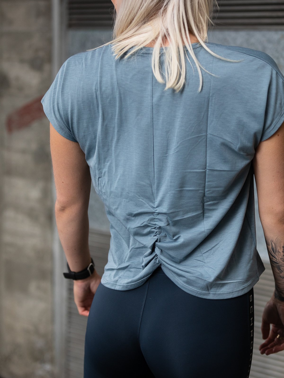 Röhnisch Split Back Tee Citadel