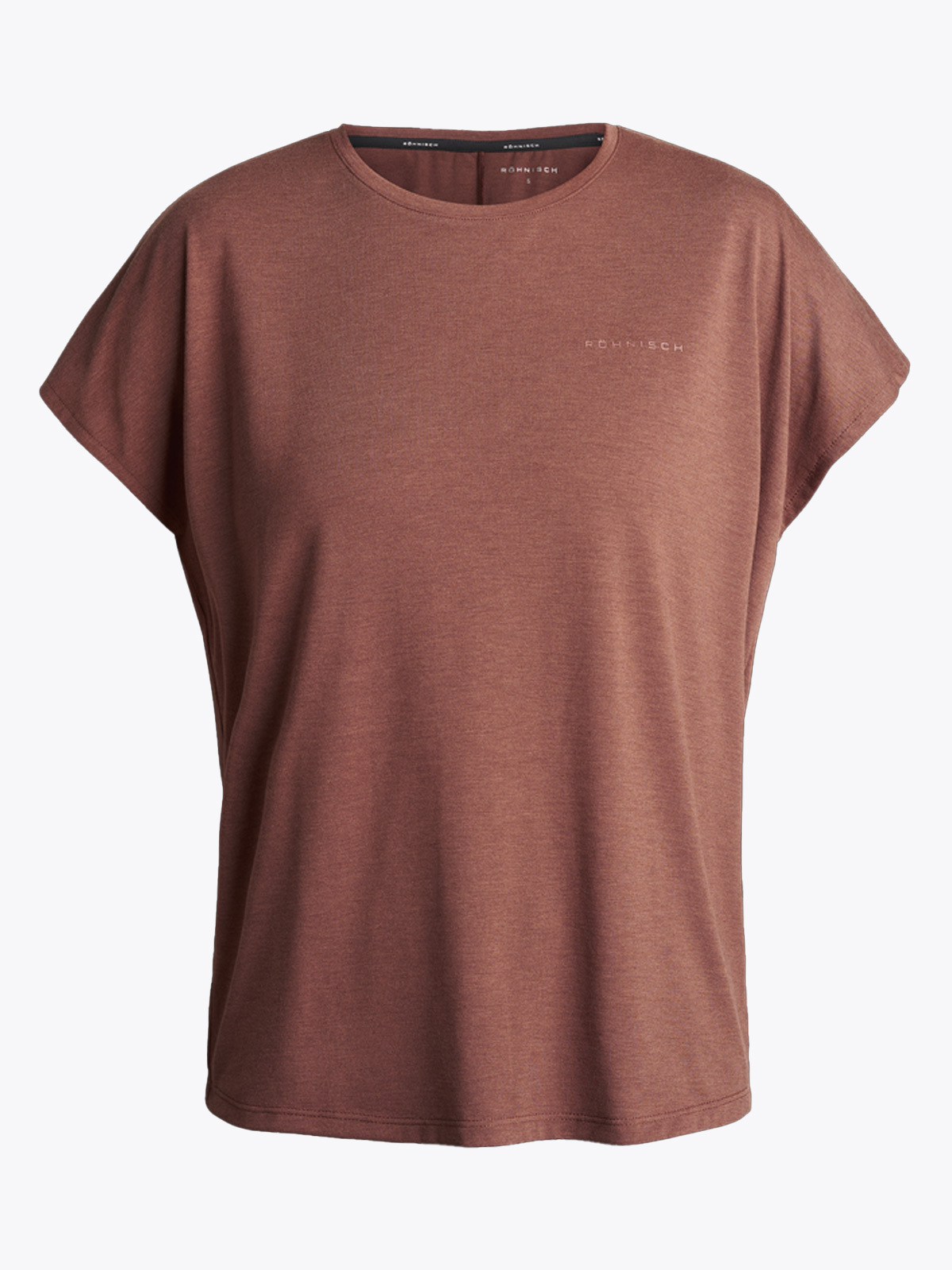 Röhnisch Split Back Tee Copper Brown