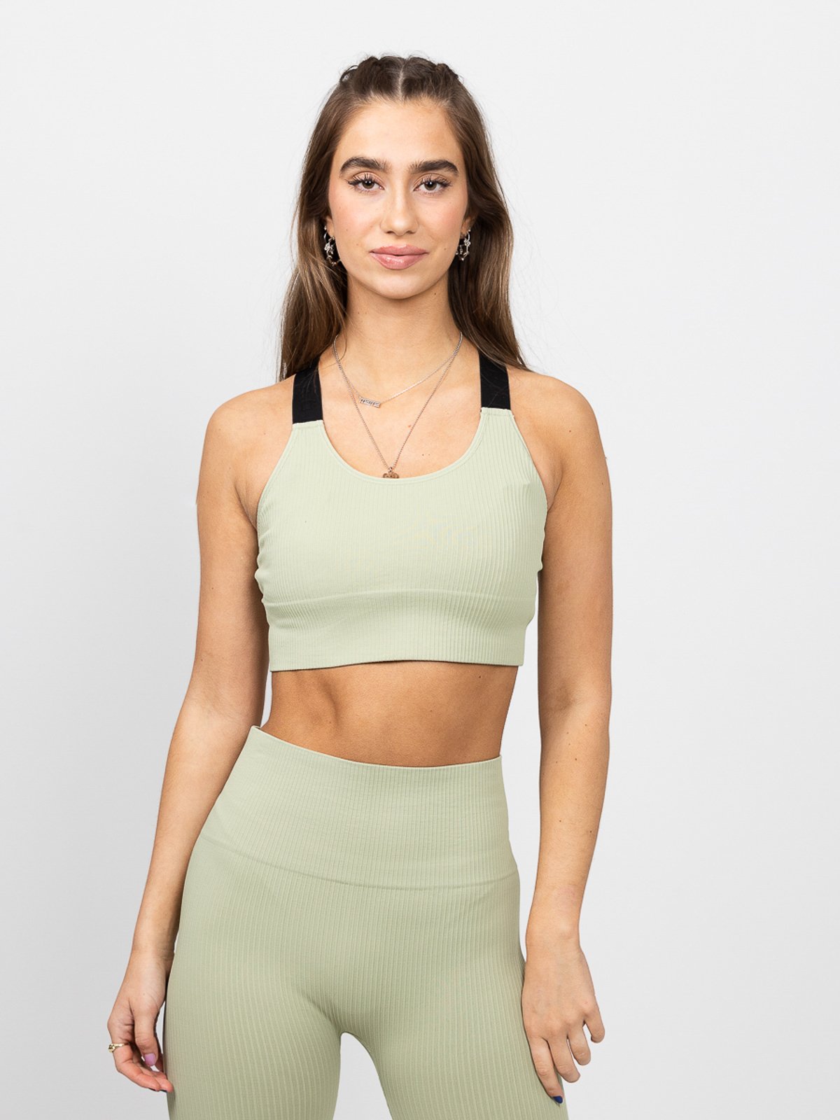 Röhnisch Seamless Rib Sportsbra Desert Sage