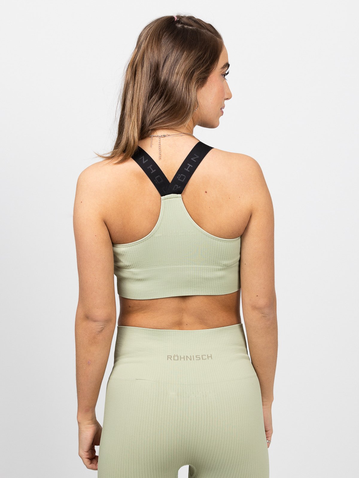 Röhnisch Seamless Rib Sportsbra Desert Sage