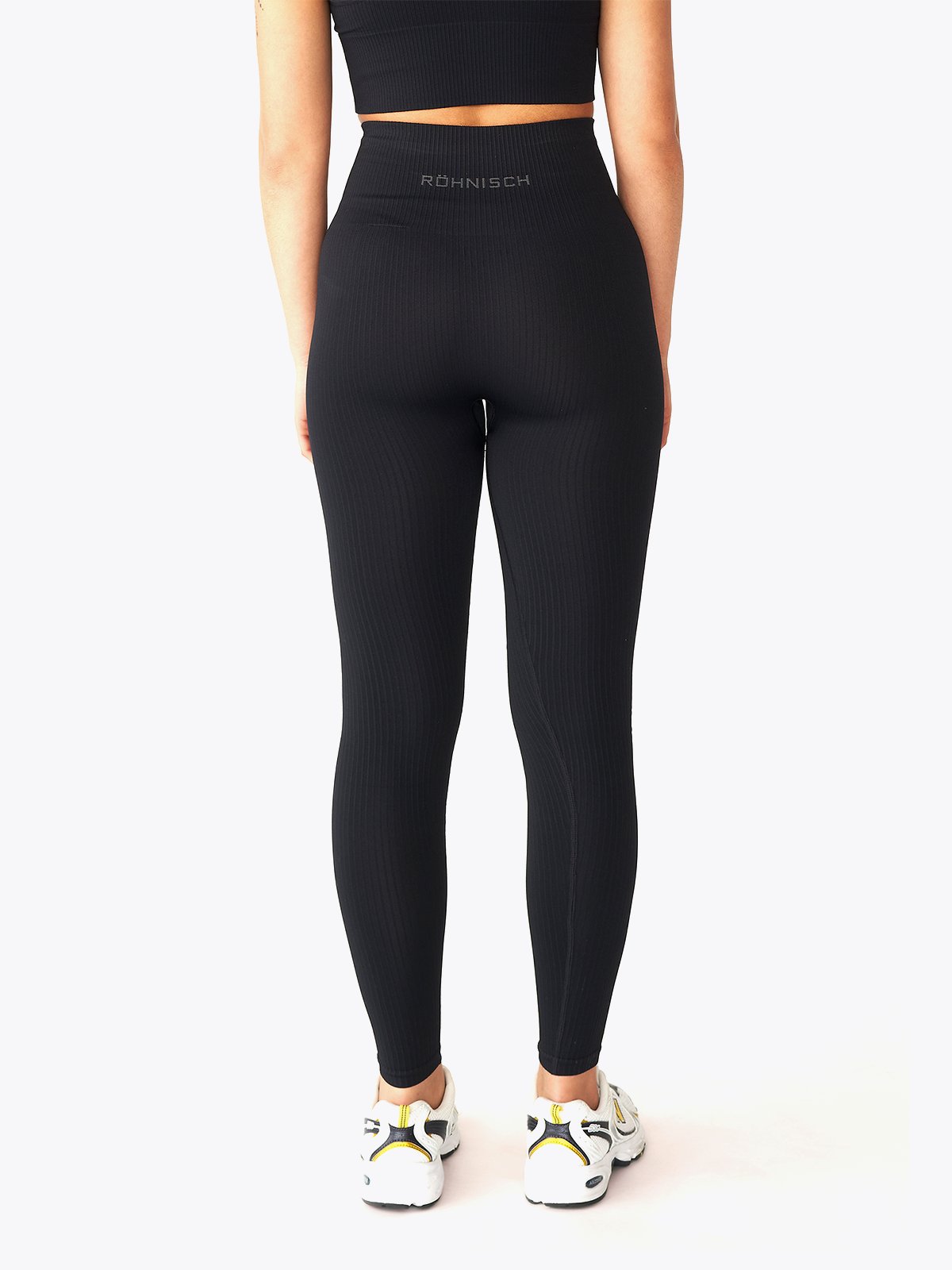 Röhnisch Seamless Rib High Waist Tights Black