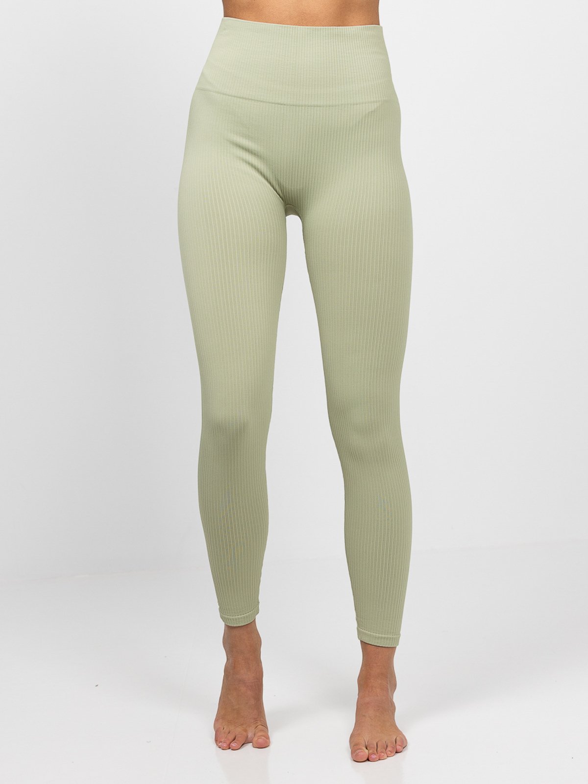 Röhnisch Seamless Rib High Waist Tights Desert Sage