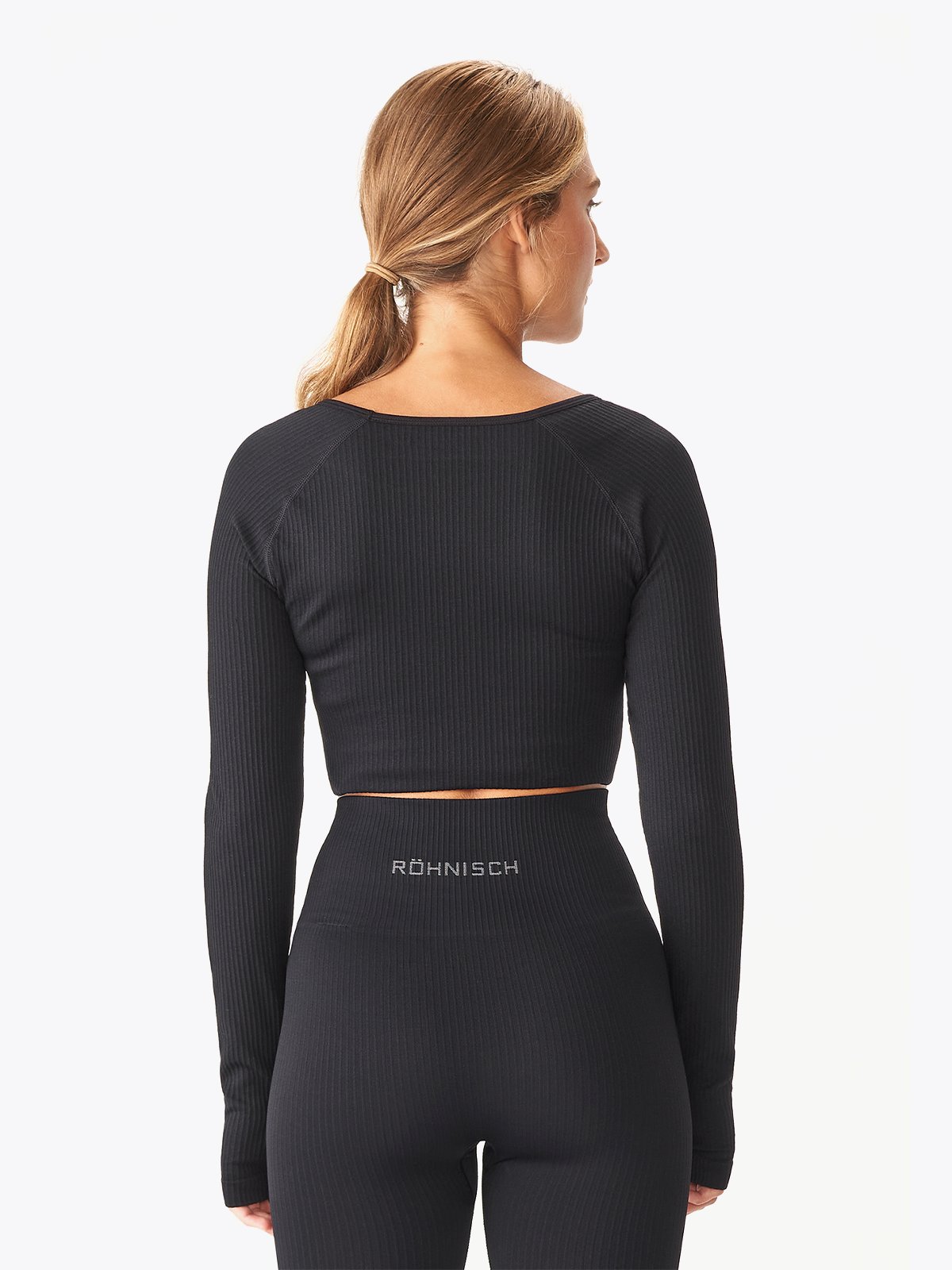 Röhnisch Seamless Crop Long Sleeve Black