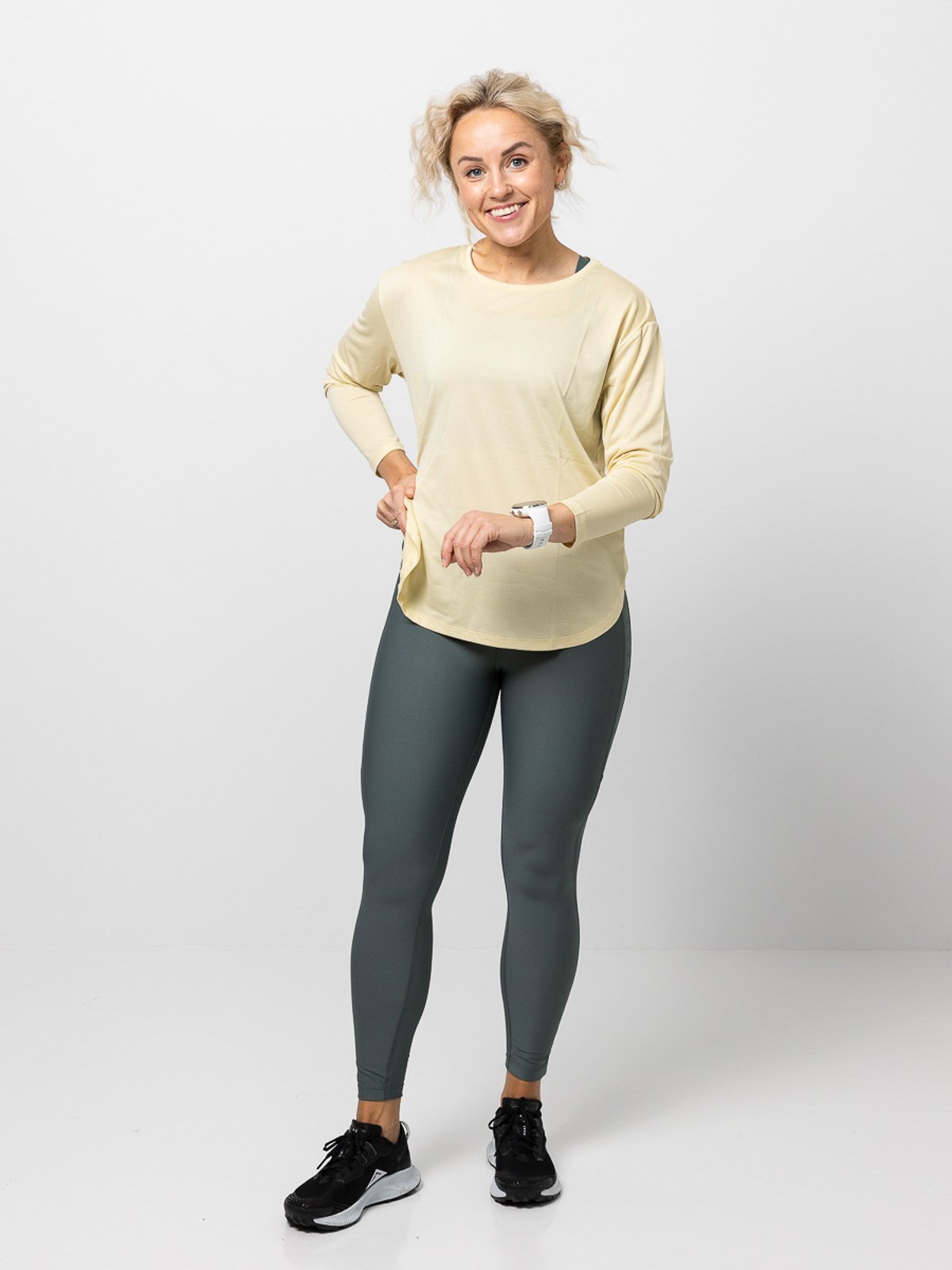 Röhnisch Kay High Waist Printed Thights Balsam Green