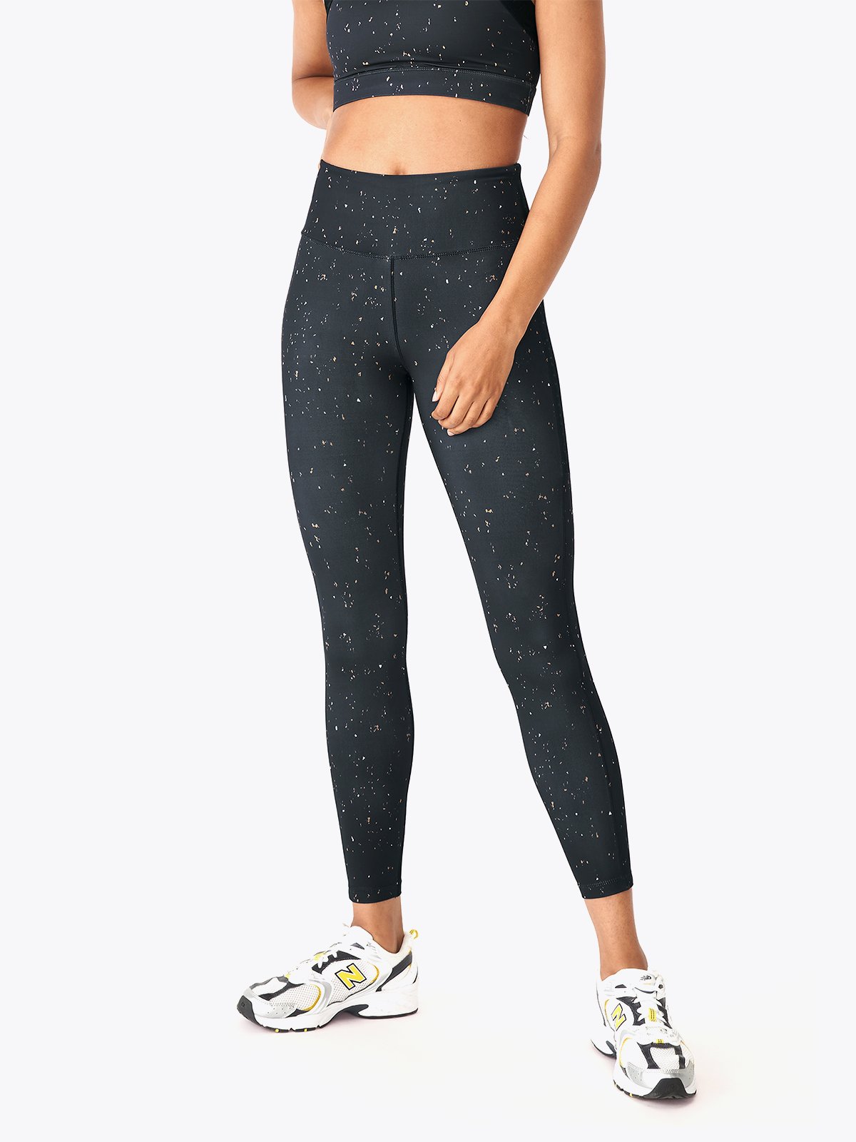 Röhnisch Kay High Waist Printed Thights Obsidian Micro Spot