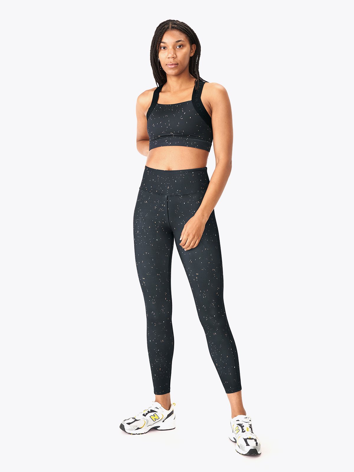 Röhnisch Kay High Waist Printed Thights Obsidian Micro Spot