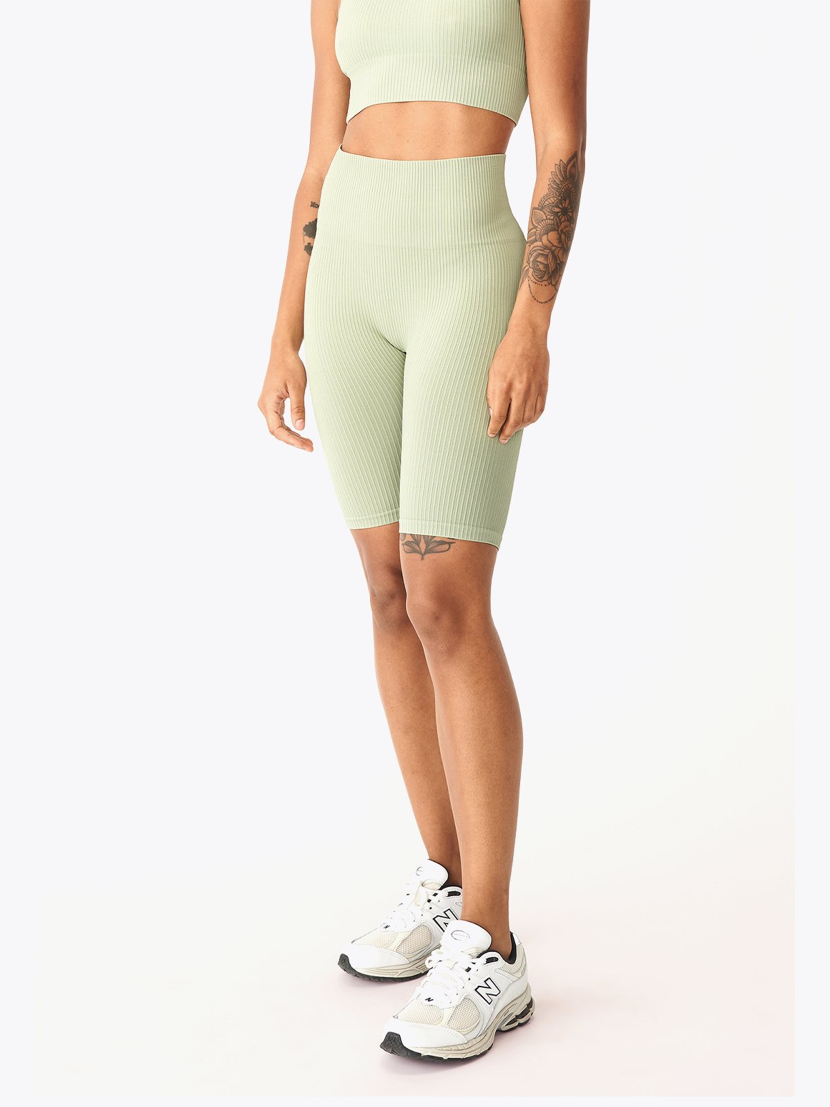 Röhnisch Seamless Rib Bike High Waist Tights Desert Sage