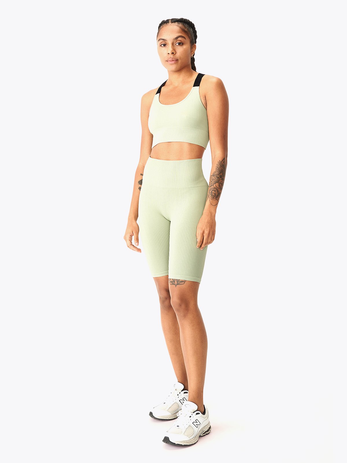 Röhnisch Seamless Rib Bike High Waist Tights Desert Sage